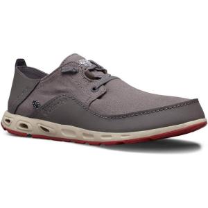imageColumbia Mens PFG Bahama Vent Relaxed Boat ShoeCity Grey  Vintage Red