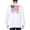 imageColumbia Mens Terminal Tackle PFG Fish Star Long SleeveWhiteCollegiate Navy Marlin