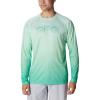 imageColumbia Mens Terminal Tackle PFG Super Fade Long SleeveOcean Mint TechcamoBathymetric Super Fade