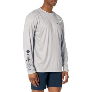 imageColumbia Mens Terminal Tackle PFG Fish Star Long SleeveCool GreyColl Navy Marlin Gradient