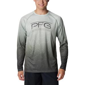 imageColumbia Mens Terminal Tackle PFG Super Fade Long SleeveCypress TechcamoBathymetric Super Fade