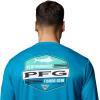imageColumbia Mens Terminal Tackle PFG High Side Long SleeveBlue EchoPfg High Side Marlin
