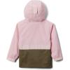 imageColumbia Girls RainZilla II Waterproof Rain JacketSatin PinkStone Green