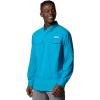 imageColumbia Mens Blood and Guts V Long Sleeve ShirtBlue Echo