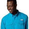 imageColumbia Mens Blood and Guts V Long Sleeve ShirtBlue Echo