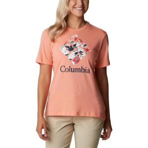 imageColumbia Womens Bluebird Day Relaxed Crew NeckCoral Reef HeatherLakeshore Flora