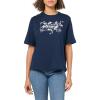 Collegiate Navy/Floral Emblem