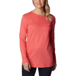 imageColumbia Womens North Cascades Back Graphic Long Sleeve TeeBlush PinkStamp Stencil