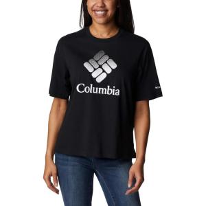 imageColumbia Womens North Cascades Relaxed TeeBlackCsc Stacked Gradient Graphic
