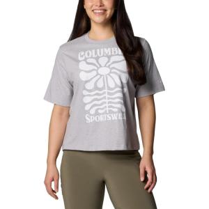imageColumbia Womens North Cascades Relaxed TeeColumbia Grey HeatherFloral Groove