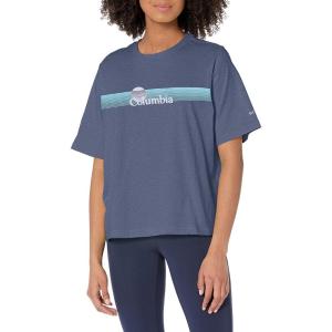 imageColumbia Womens North Cascades Relaxed TeeNocturnalInverted Brand Graphic