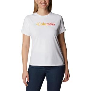 imageColumbia Womens Sun Trek Ss Graphic TeeWhiteBranded Gradient