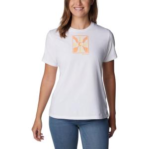 imageColumbia Womens Sun Trek Ss Graphic TeeWhiteWavy Rays