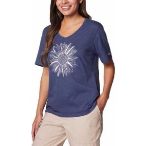 imageColumbia Womens Bluebird Day Relaxed V NeckNocturnal HeatherFlower Power
