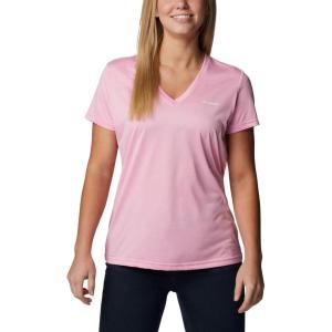 imageColumbia Womens Hike Short Sleeve V NeckWild Rose Heather
