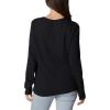 imageColumbia Womens Trek Relaxed Long Sleeve TeeBlack HeatherColumbia Varsity Arch