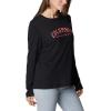 imageColumbia Womens Trek Relaxed Long Sleeve TeeBlack HeatherColumbia Varsity Arch