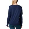 imageColumbia Womens Trek Relaxed Long Sleeve TeeCollegiate NavyCasual Script