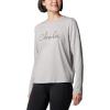 imageColumbia Womens Trek Relaxed Long Sleeve TeeColumbia Grey HeatherCasual Script