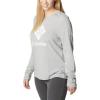 imageColumbia Womens Trek Relaxed Long Sleeve TeeColumbia Grey HeatherStacked Gem