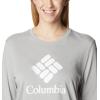 imageColumbia Womens Trek Relaxed Long Sleeve TeeColumbia Grey HeatherStacked Gem