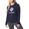 imageColumbia Womens Trek Relaxed Long Sleeve TeeDark NocturnalStacked Gem