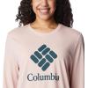 imageColumbia Womens Trek Relaxed Long Sleeve TeeDusty PinkStacked Gem