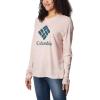 imageColumbia Womens Trek Relaxed Long Sleeve TeeDusty PinkStacked Gem