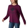 imageColumbia Womens Trek Relaxed Long Sleeve TeeMarionberryStacked Gem