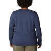 imageColumbia Womens Trek Relaxed Long Sleeve TeeNocturnal HeatherColumbia Varsity Arch