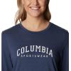 imageColumbia Womens Trek Relaxed Long Sleeve TeeNocturnal HeatherColumbia Varsity Arch