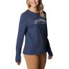 imageColumbia Womens Trek Relaxed Long Sleeve TeeNocturnal HeatherColumbia Varsity Arch