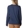 imageColumbia Womens Trek Relaxed Long Sleeve TeeNocturnal HeatherColumbia Varsity Arch