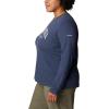 imageColumbia Womens Trek Relaxed Long Sleeve TeeNocturnal HeatherColumbia Varsity Arch