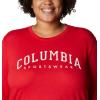 imageColumbia Womens Trek Relaxed Long Sleeve TeeRed LilyColumbia Varsity Arch