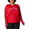 imageColumbia Womens Trek Relaxed Long Sleeve TeeRed LilyColumbia Varsity Arch