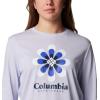 imageColumbia Womens Trek Relaxed Long Sleeve TeeSnowdriftFloral Groove