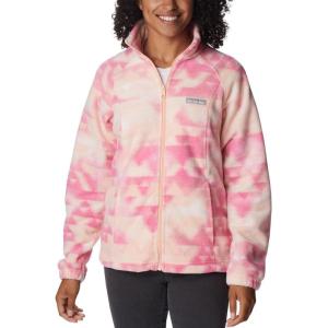 imageColumbia Womens Benton Springs Printed Full ZipPeach BlossomDistant Peaks