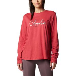 imageColumbia Womens Trek Relaxed Long Sleeve TeeDaredevilCasual Script