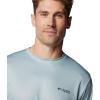 imageColumbia Mens PFG Terminal Tackle Fish Flag Long Sleeve Fishing ShirtCrushed BlueFaded Peach Trout  Flies