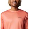 imageColumbia Mens PFG Terminal Tackle Fish Flag Long Sleeve Fishing ShirtFaded PeachBright Nectar