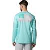 imageColumbia Mens PFG Terminal Tackle Fish Flag Long Sleeve Fishing ShirtGulf StreamSorbet