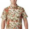imageColumbia Mens Rapid Rivers Printed Short Sleeve ShirtFossil Magnolia Floral Print
