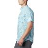 imageColumbia Mens Rapid Rivers Printed Short Sleeve ShirtSky Blue Camp Supplies Print