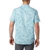 imageColumbia Mens Rapid Rivers Printed Short Sleeve ShirtSky Blue Camp Supplies Print