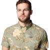 imageColumbia Mens Rapid Rivers Printed Short Sleeve ShirtStone Green Outbacked