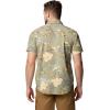 imageColumbia Mens Rapid Rivers Printed Short Sleeve ShirtStone Green Outbacked