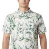 imageColumbia Mens Rapid Rivers Printed Short Sleeve ShirtThyme Green Magnolia Floral Print