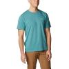 imageColumbia Mens Thistletown Hills Short SleeveElectric TurquoiseCollegiate Navy