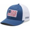imageColumbia PFG Fish Flag Mesh Ball CapHighNight TideWhite